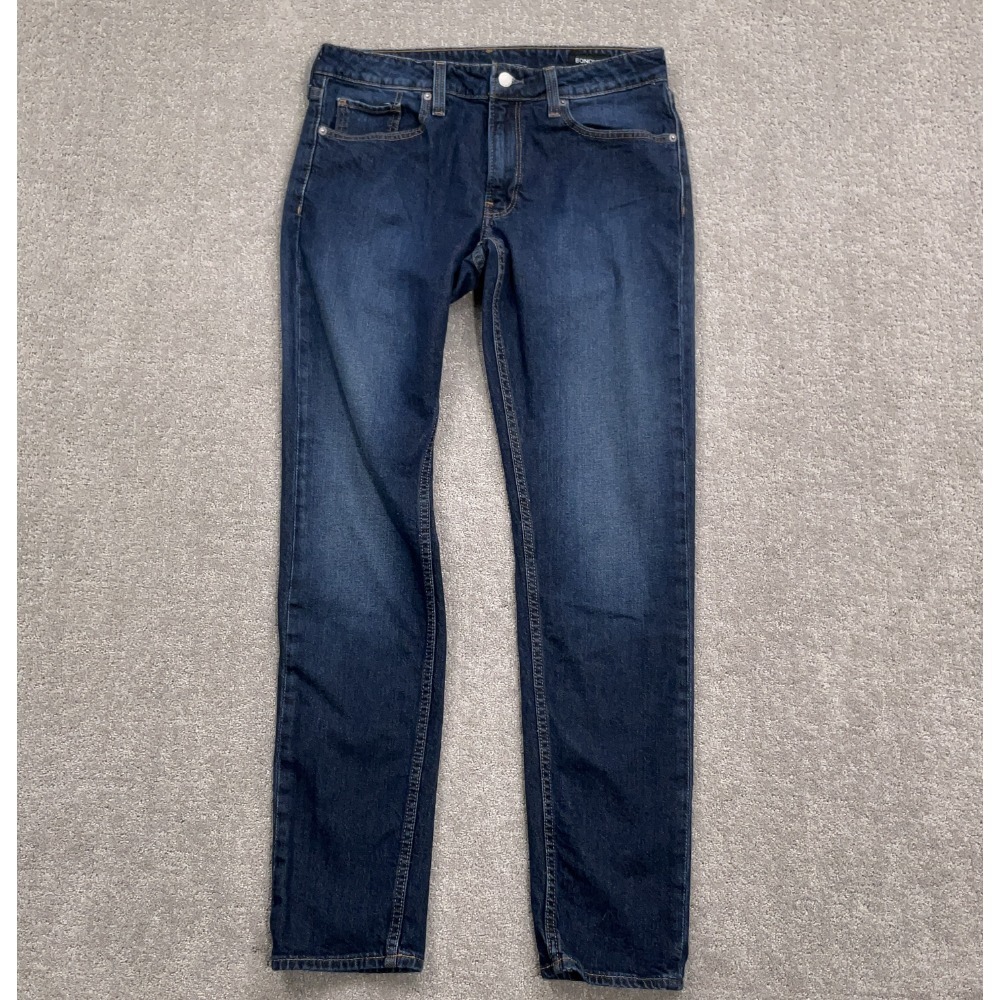 Bonobos Jeans Men 32W‎ 34L ACT 32L Blue Denim Slim Taper Casual Pants Stretch